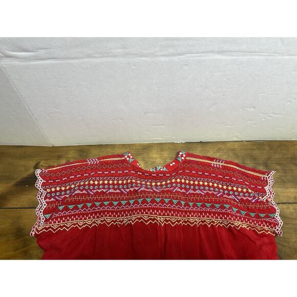 Johnny Was Lissa Embroidered Floral Peasent Tunic Top Rayon Size XS NWT - Picture 13 of 13